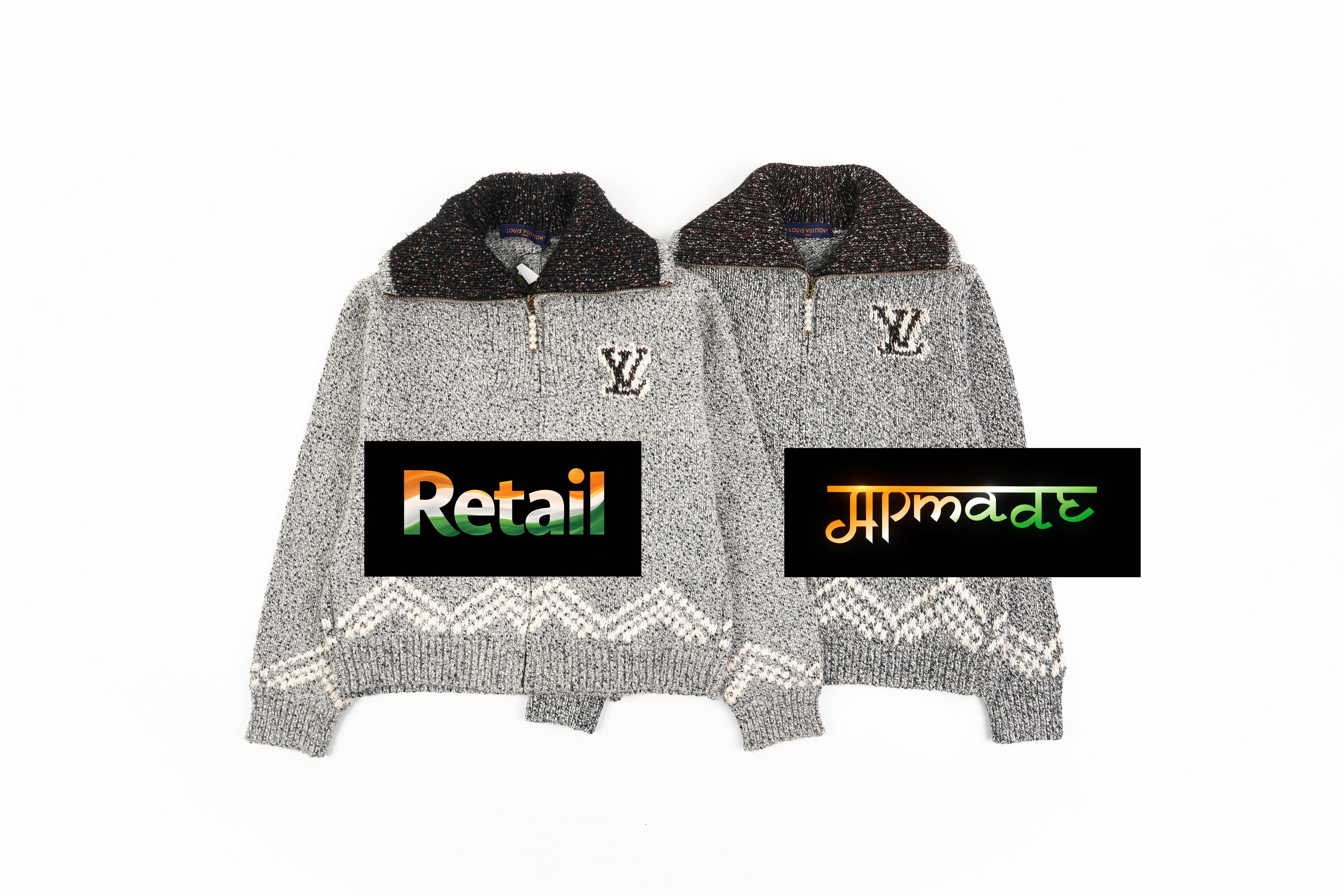 Louis Vuitton 1V Fishing Collar Sweater Cardigan