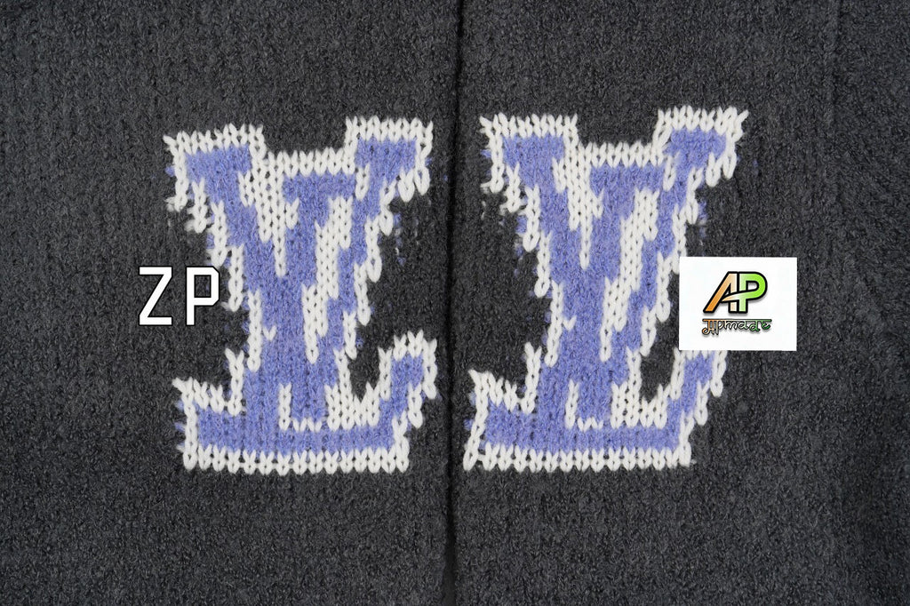 Louis Vuitton Ski-print Letter Print Long-sleeved Sweater