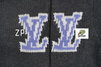 Louis Vuitton Ski-print Letter Print Long-sleeved Sweater