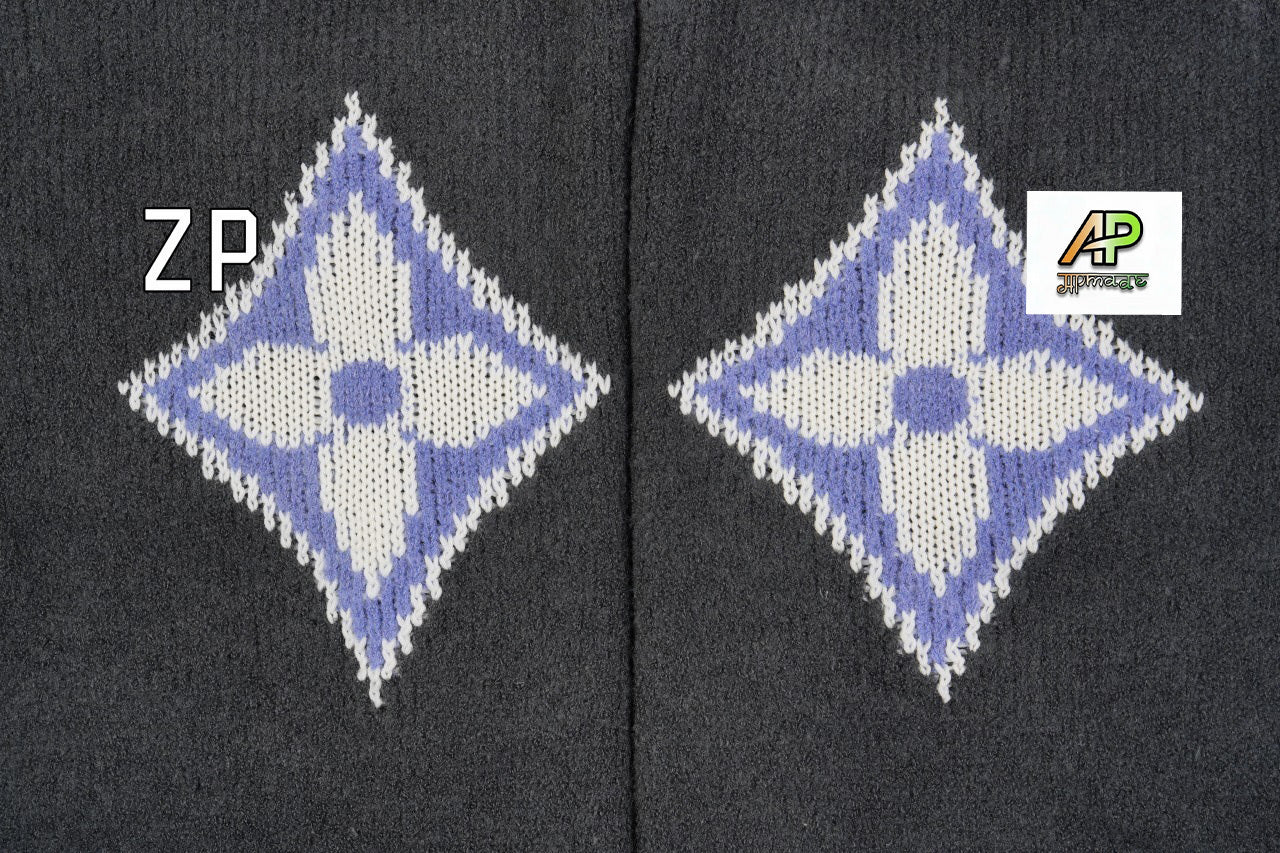 Louis Vuitton Ski-print Letter Print Long-sleeved Sweater