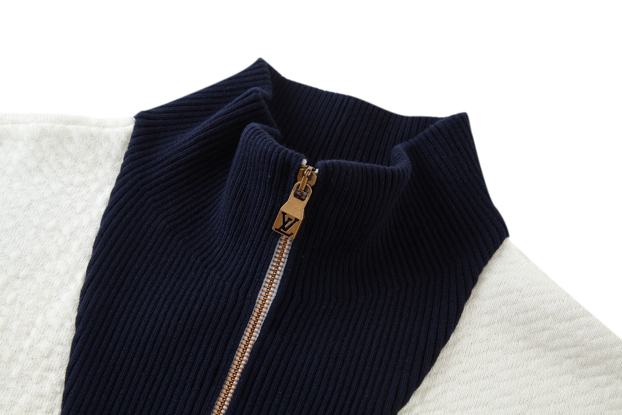 Louis Vuitton Nautical Style Embroidered Knit Zipper Jacket