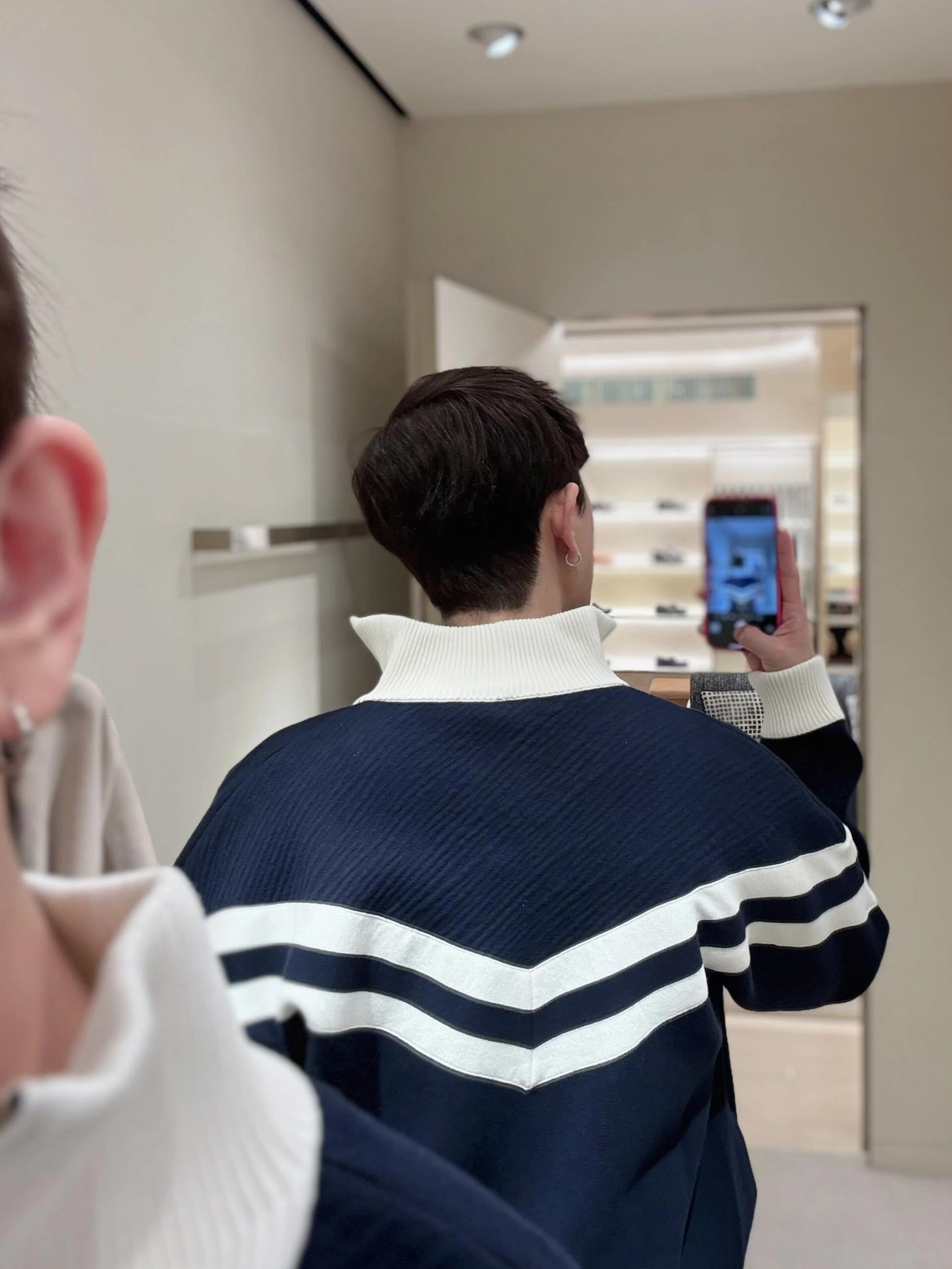 Louis Vuitton Nautical Style Embroidered Knit Zipper Jacket