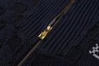 Louis Vuitton 26SS Knitted Waist-cinching Color-blocked Ribbed Collar Sweater