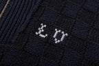 Louis Vuitton 26SS Knitted Waist-cinching Color-blocked Ribbed Collar Sweater