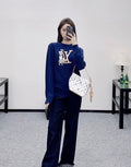 Louis Vuitton Puppy Jacquard Crew Neck Sweater