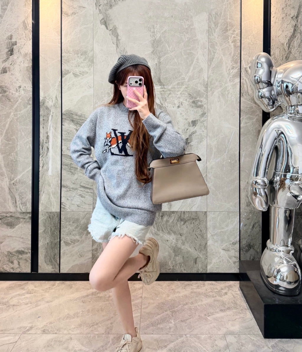 Louis Vuitton 1V Fox Jacquard Sweater