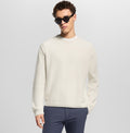 Louis Vuitton Chunky Knit Ribbed White Sweater