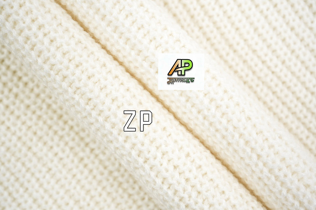 Louis Vuitton Chunky Knit Ribbed White Sweater