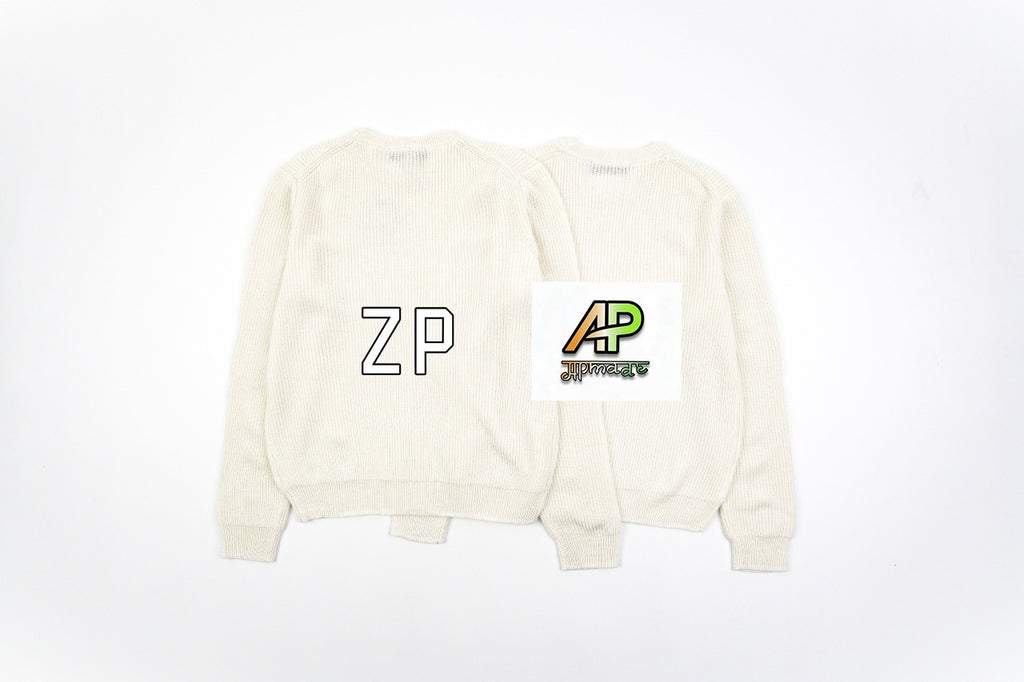 Louis Vuitton Chunky Knit Ribbed White Sweater