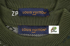 Louis Vuitton Green Camouflage Monogram Crew Neck Sweater