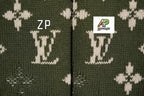 Louis Vuitton Green Camouflage Monogram Crew Neck Sweater