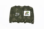 Louis Vuitton Green Camouflage Monogram Crew Neck Sweater
