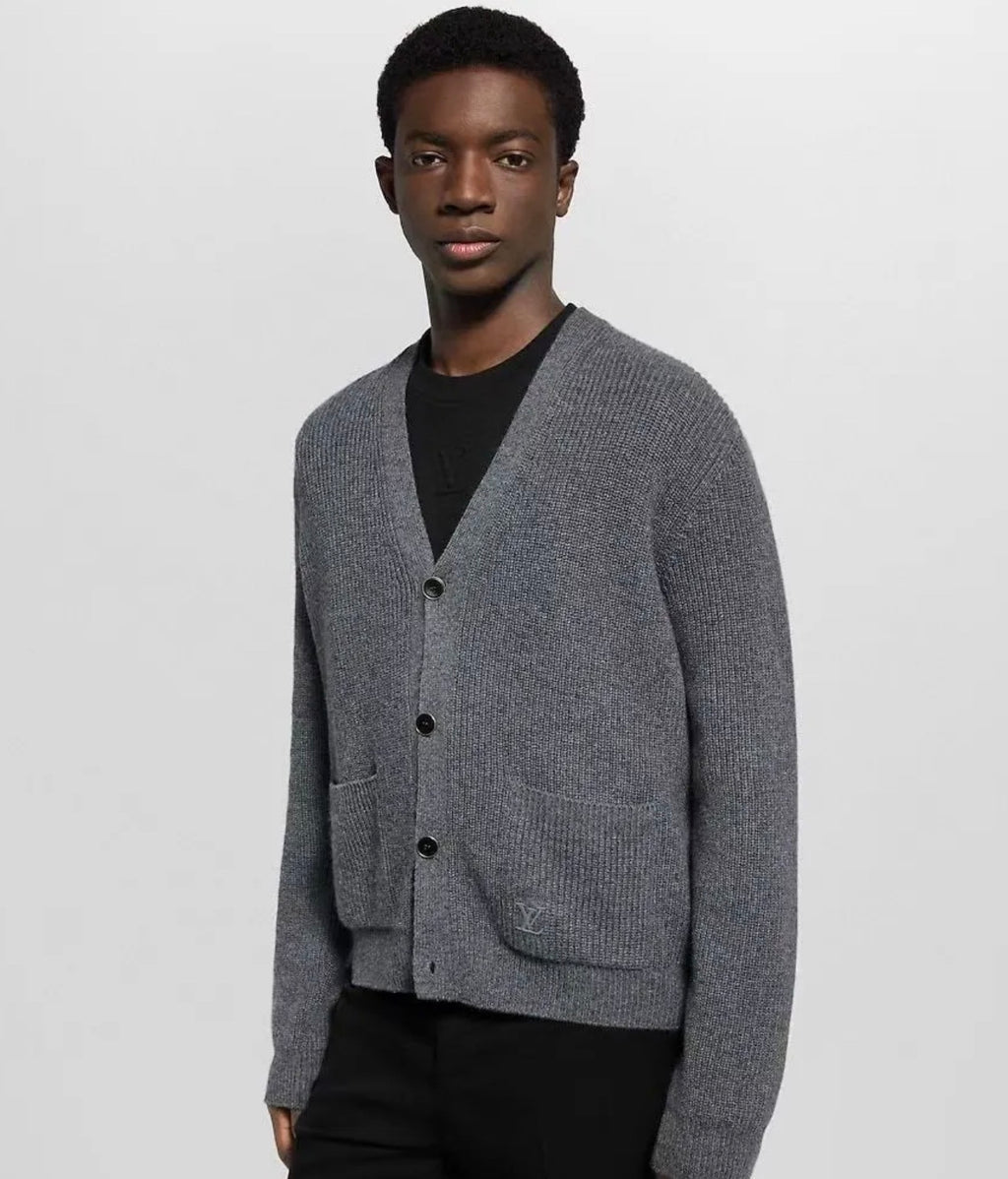 Louis Vuitton 26 Cashmere Grey Cardigan