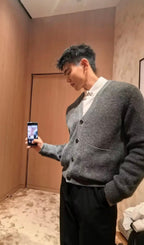 Louis Vuitton 26 Cashmere Grey Cardigan