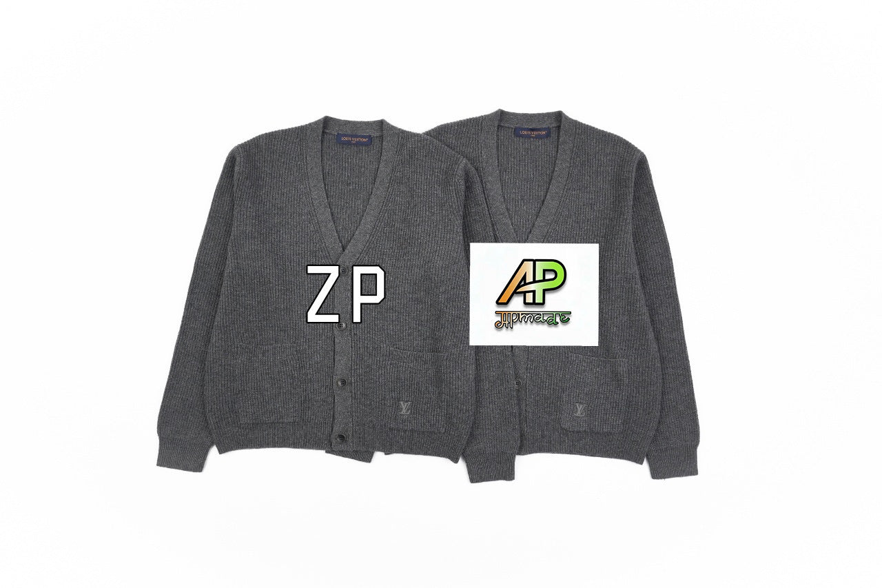 Louis Vuitton 26 Cashmere Grey Cardigan
