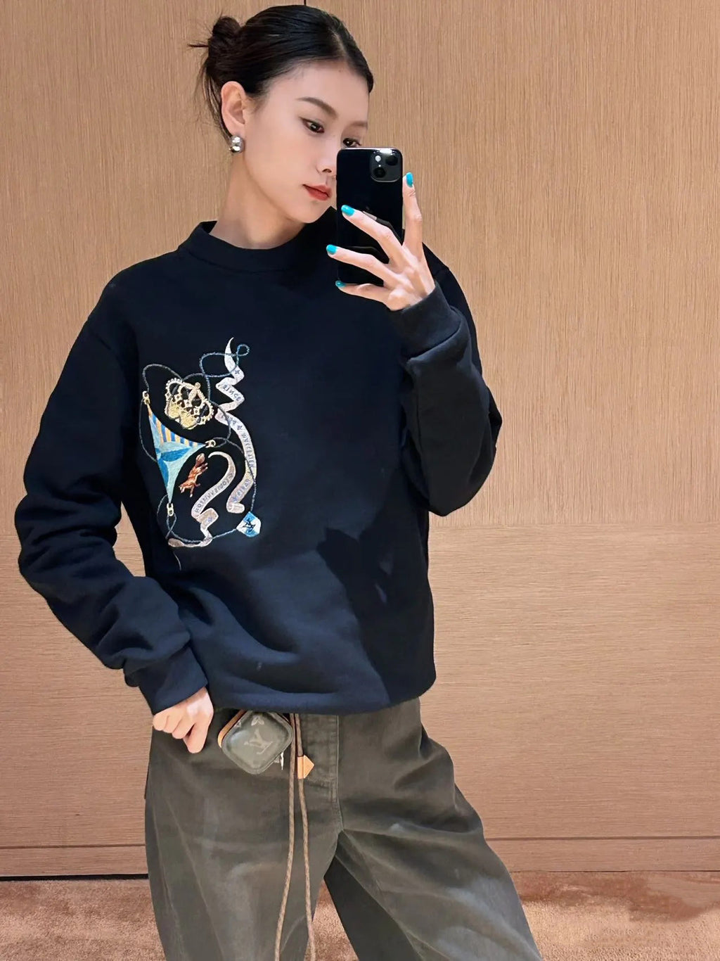 Louis Vuitton Crew Neck Long-sleeved Knitwear