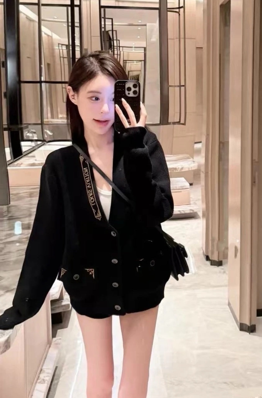 Louis Vuitton Embroidered Knitted Cardigan