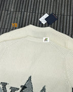 Louis Vuitton Knitted Cardigan Wool Blend Jacquard Long Sleeves