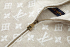 Louis Vuitton Jacquard Logo Half-Zip Knit Sweater