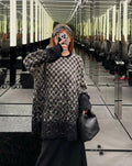Louis Vuitton MM6 Snowflake Pixel Plaid Crew Neck Sweater