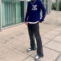 Louis Vuitton Double-sided Intarsia Logo Sweater