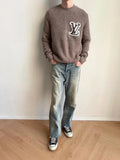 Louis Vuitton Double-sided Intarsia Logo Sweater