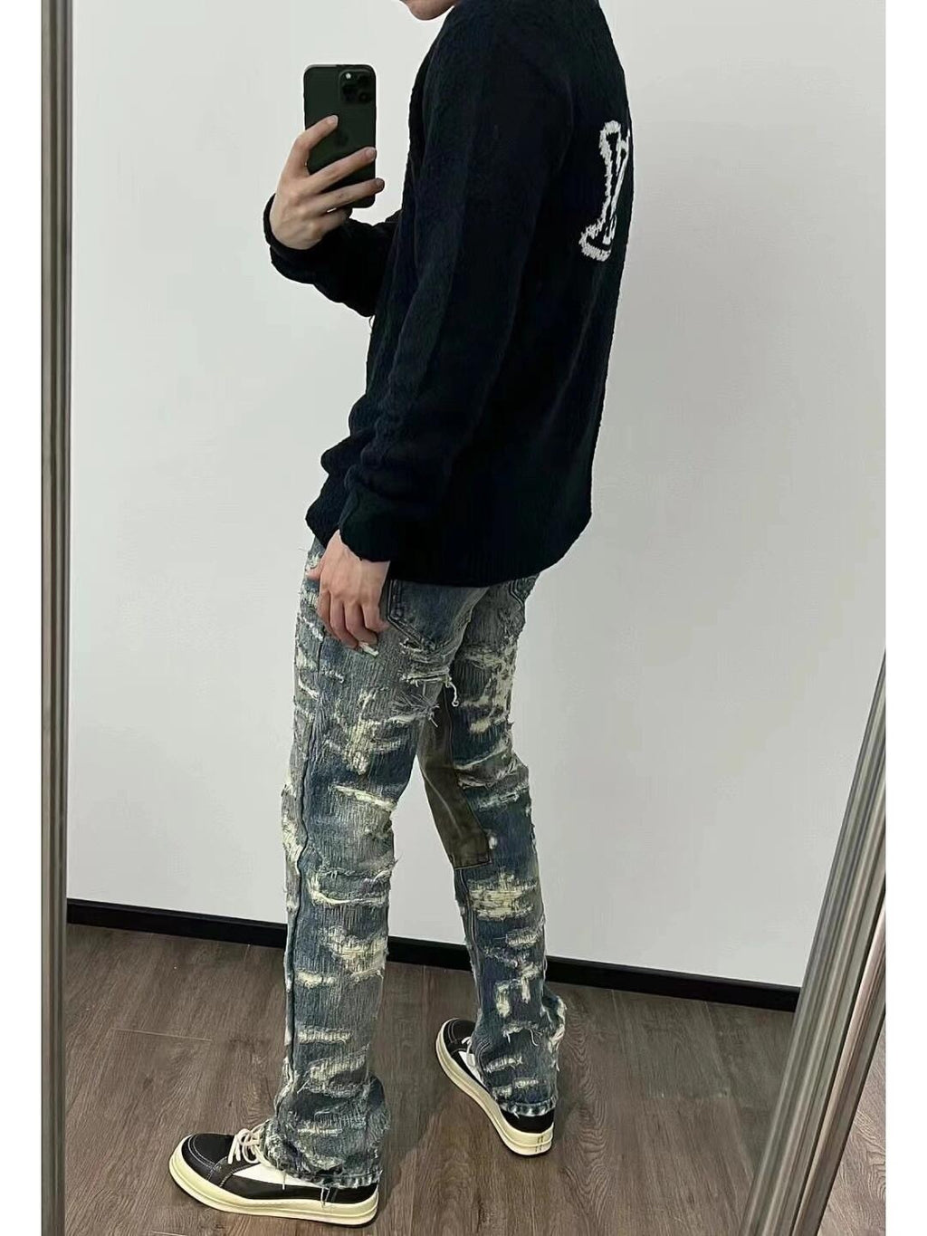 Louis Vuitton Double-sided Intarsia Logo Sweater