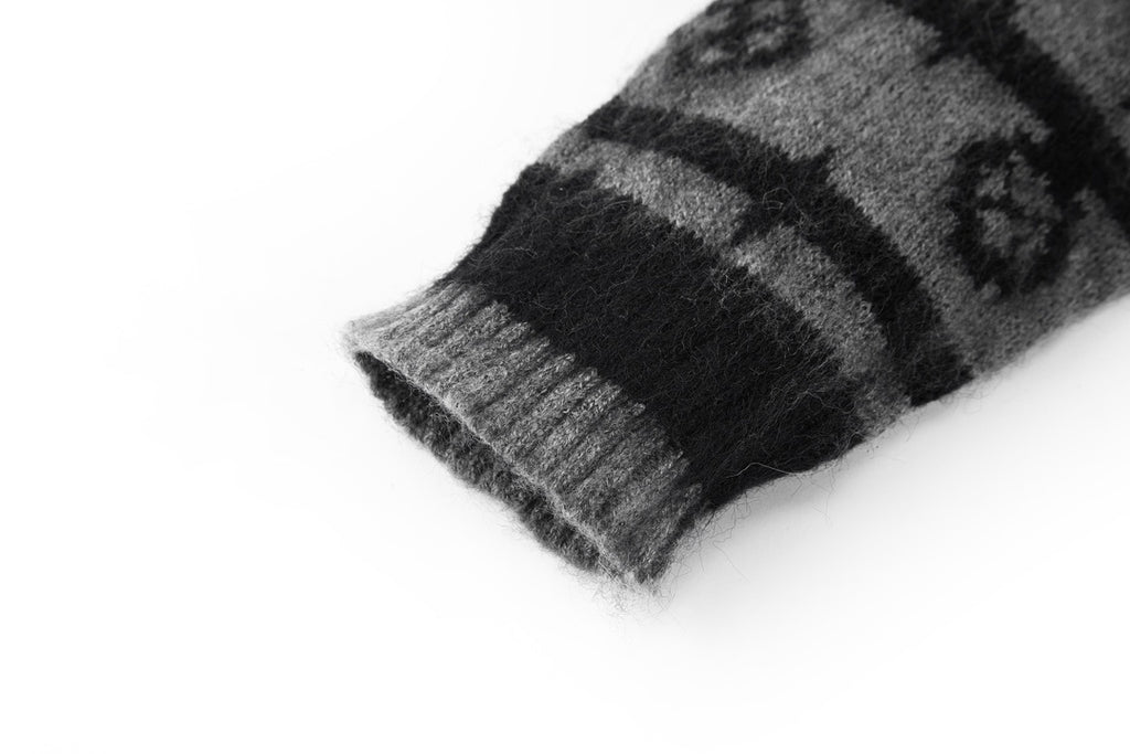 Louis Vuitton Mohair Knit Jacquard Cardigan
