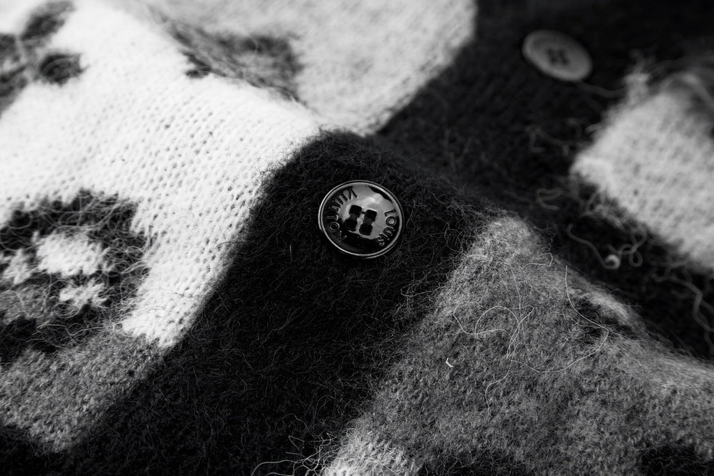 Louis Vuitton Mohair Knit Jacquard Cardigan