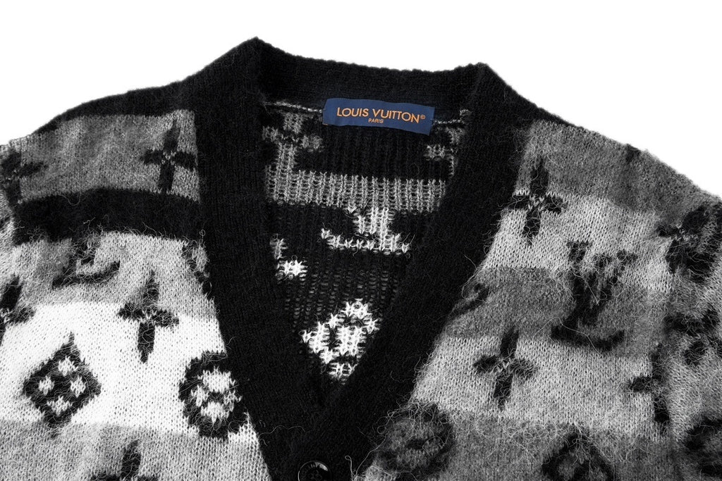 Louis Vuitton Mohair Knit Jacquard Cardigan