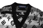 Louis Vuitton Mohair Knit Jacquard Cardigan