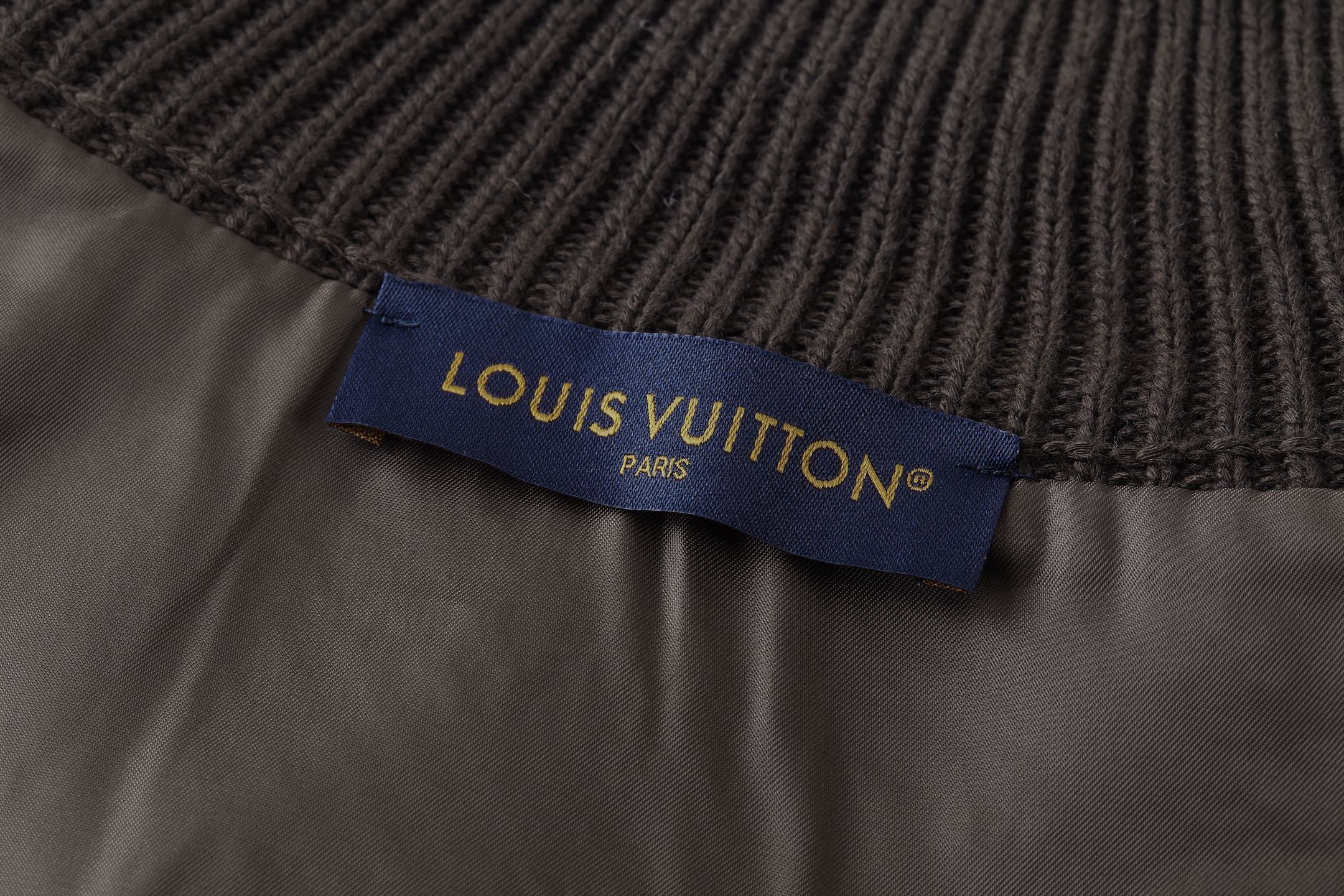 Louis Vuitton Jacquard 3D Pilot Check Knit Sweater