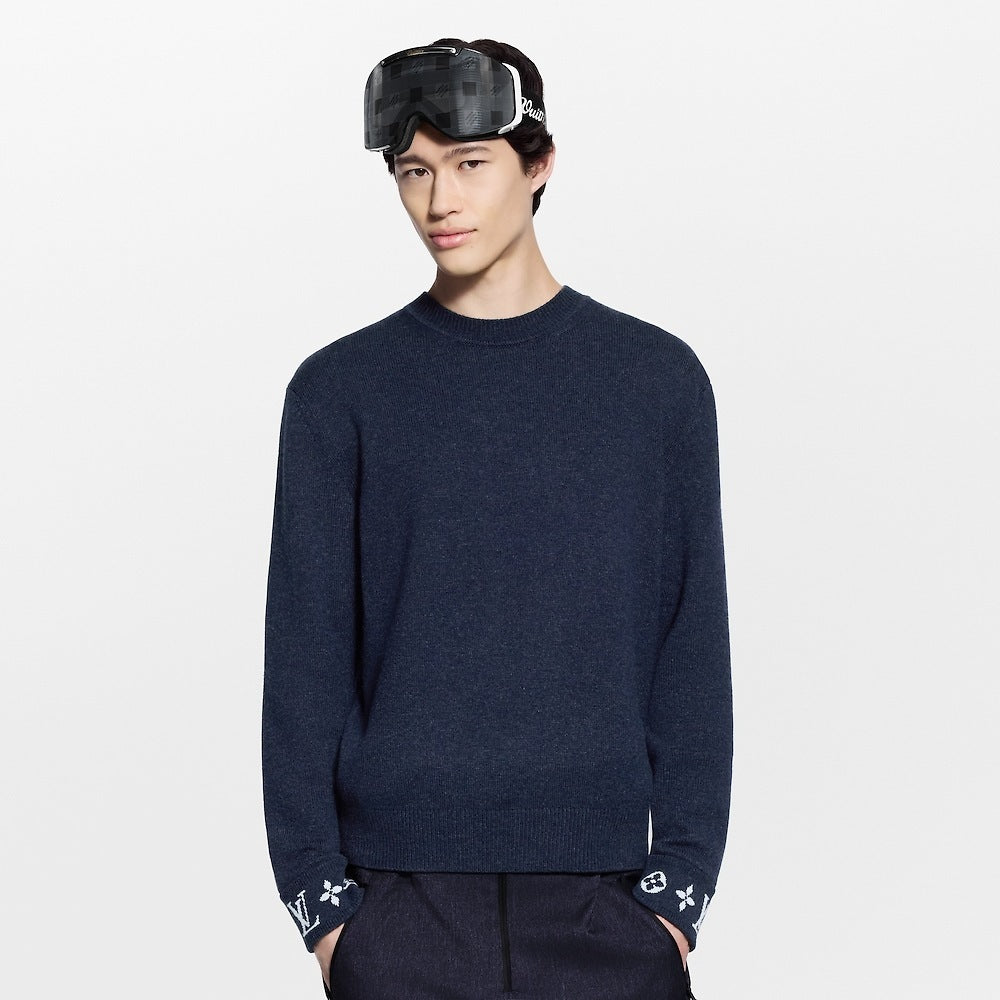 Louis Vuitton Jacquard Cashmere Sweater with Cuffs