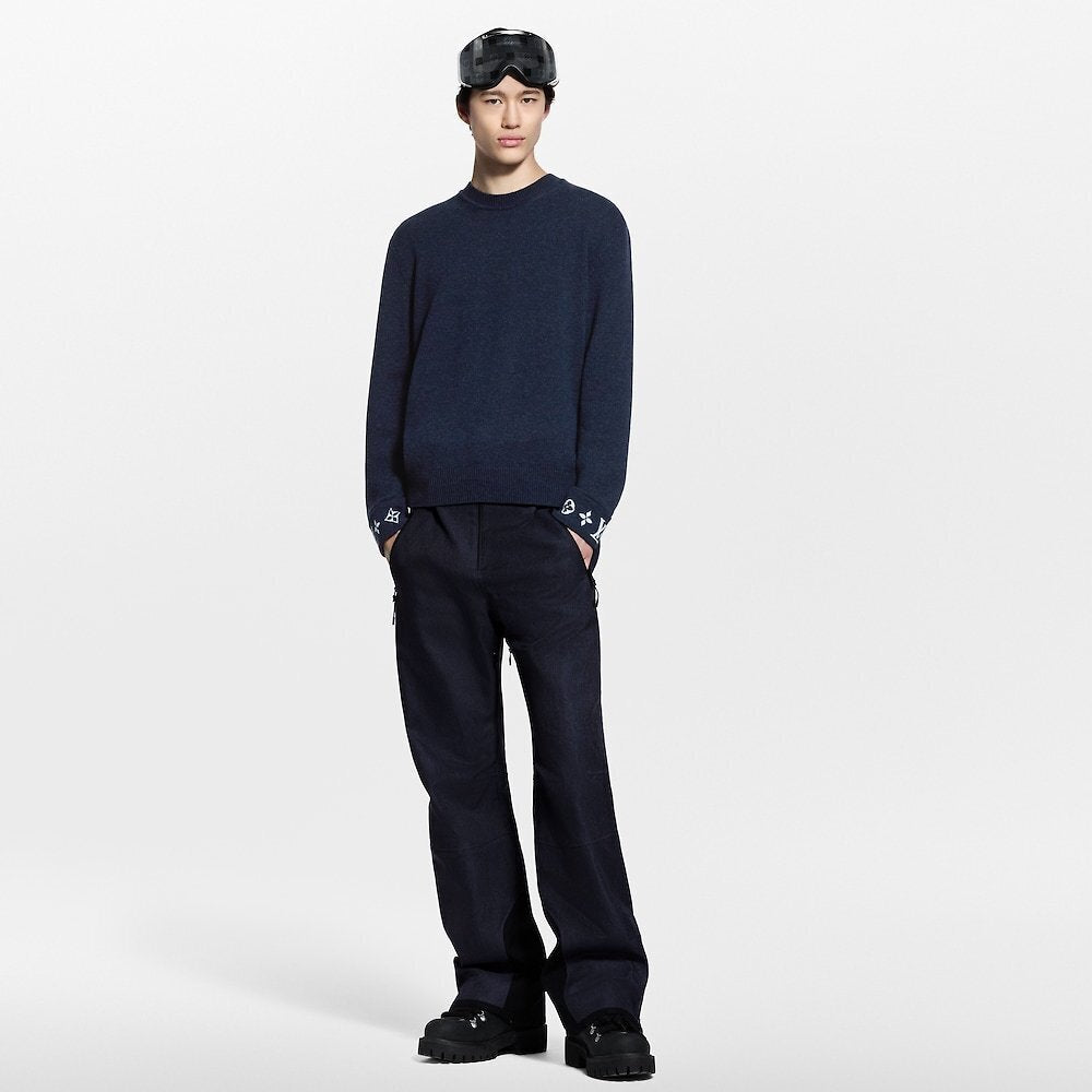 Louis Vuitton Jacquard Cashmere Sweater with Cuffs