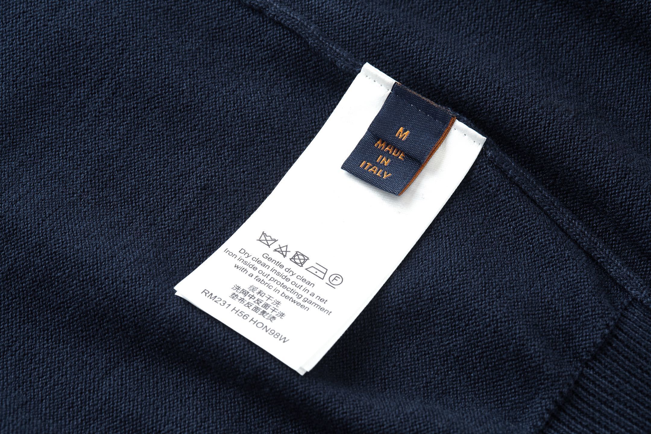 Louis Vuitton Jacquard Cashmere Sweater with Cuffs