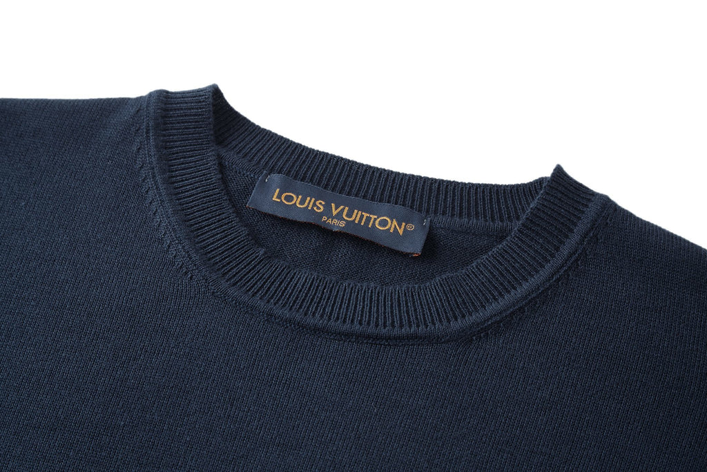 Louis Vuitton Jacquard Cashmere Sweater with Cuffs