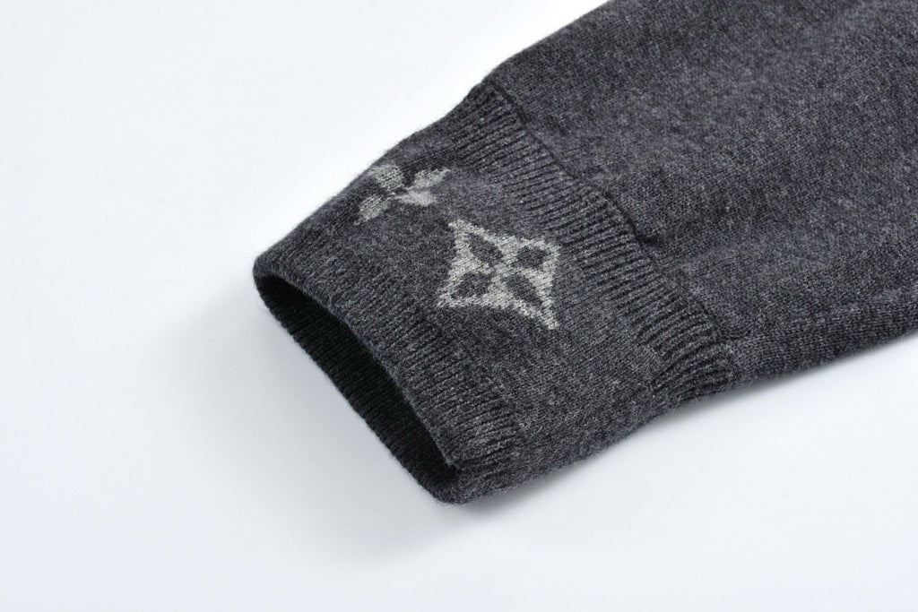 Louis Vuitton Jacquard Cashmere Sweater with Cuffs