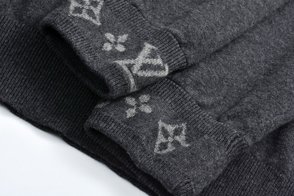 Louis Vuitton Jacquard Cashmere Sweater with Cuffs