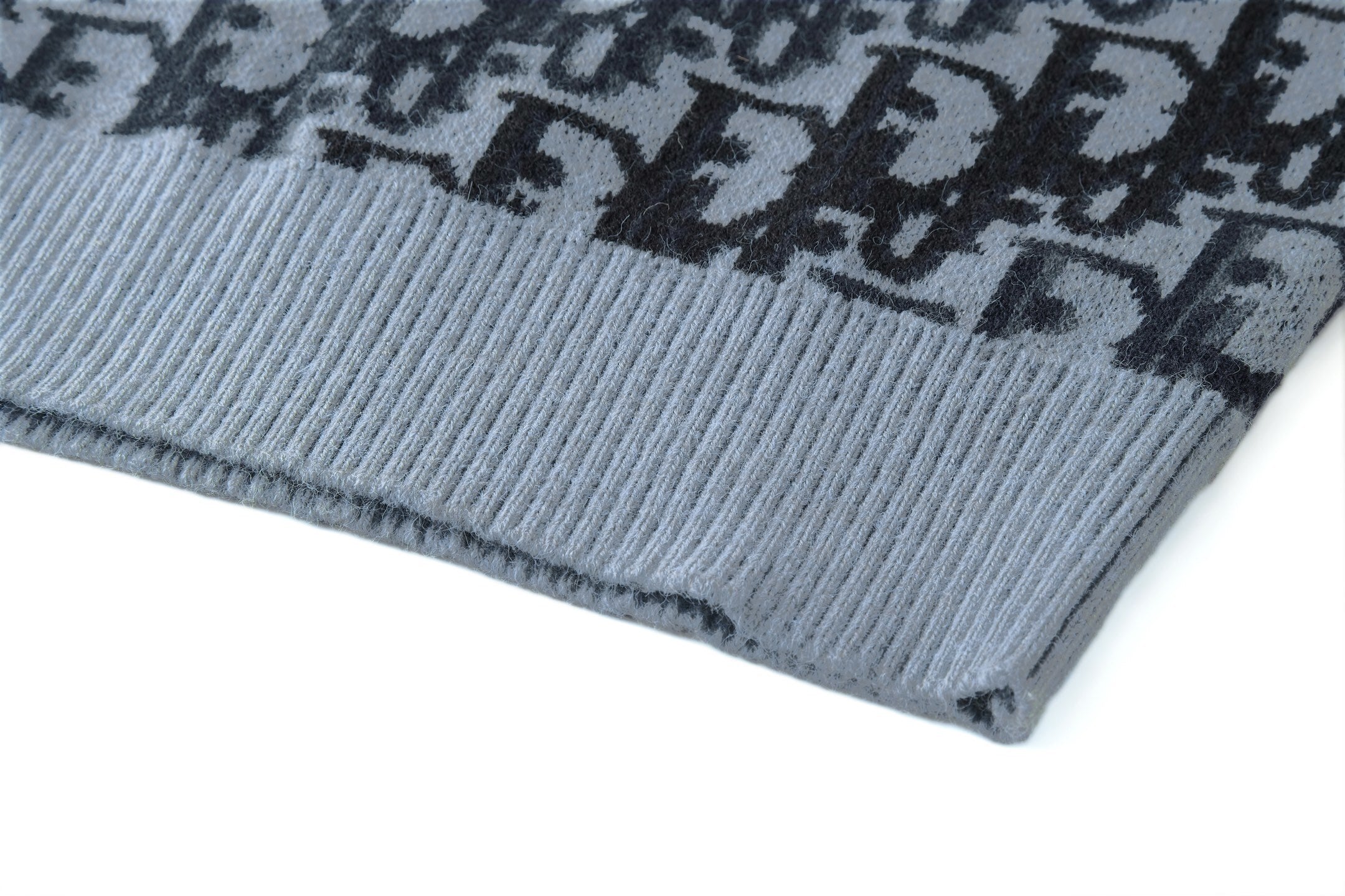 Dior Jacquard Monogram Print Knit Pullover