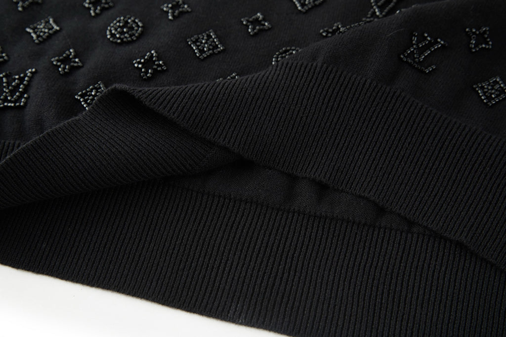 Louis Vuitton Beaded Monogram Crew Neck Sweater