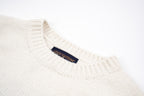 Louis Vuitton Solid Color Letter Intarsia Pullover Sweater