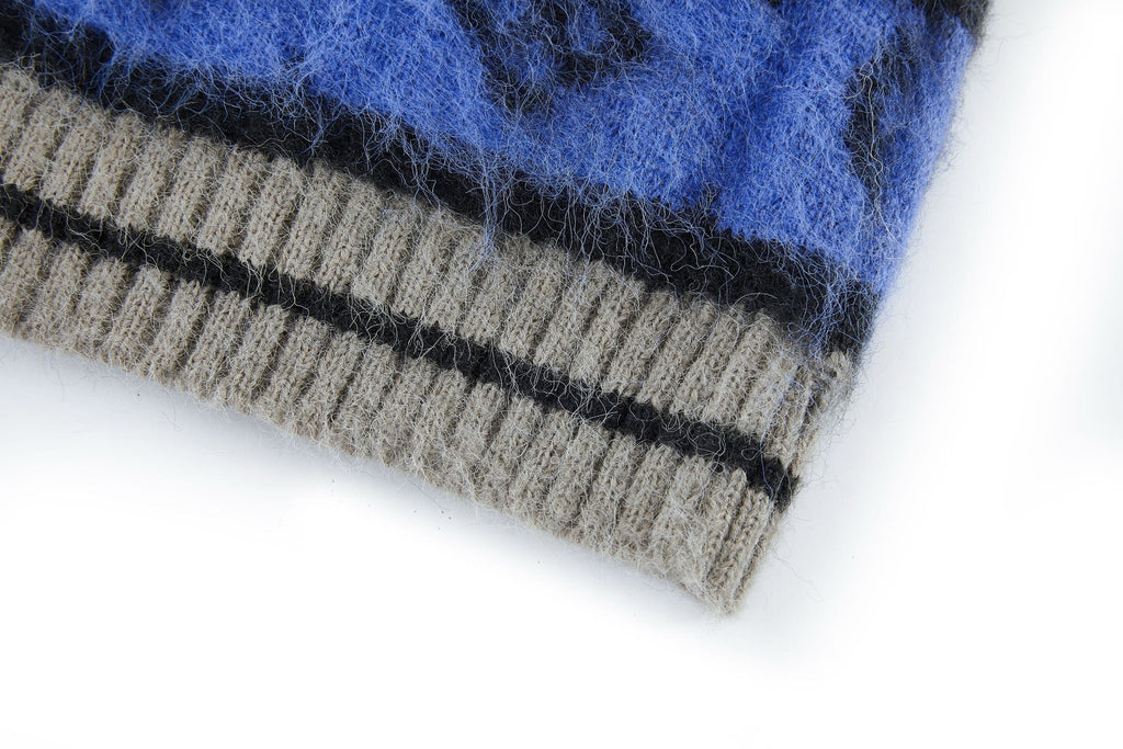 Louis Vuitton Mohair Knit Jacquard Cardigan