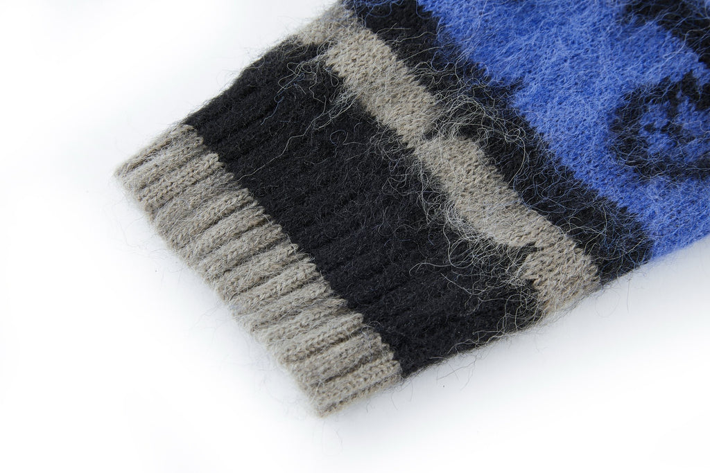 Louis Vuitton Mohair Knit Jacquard Cardigan