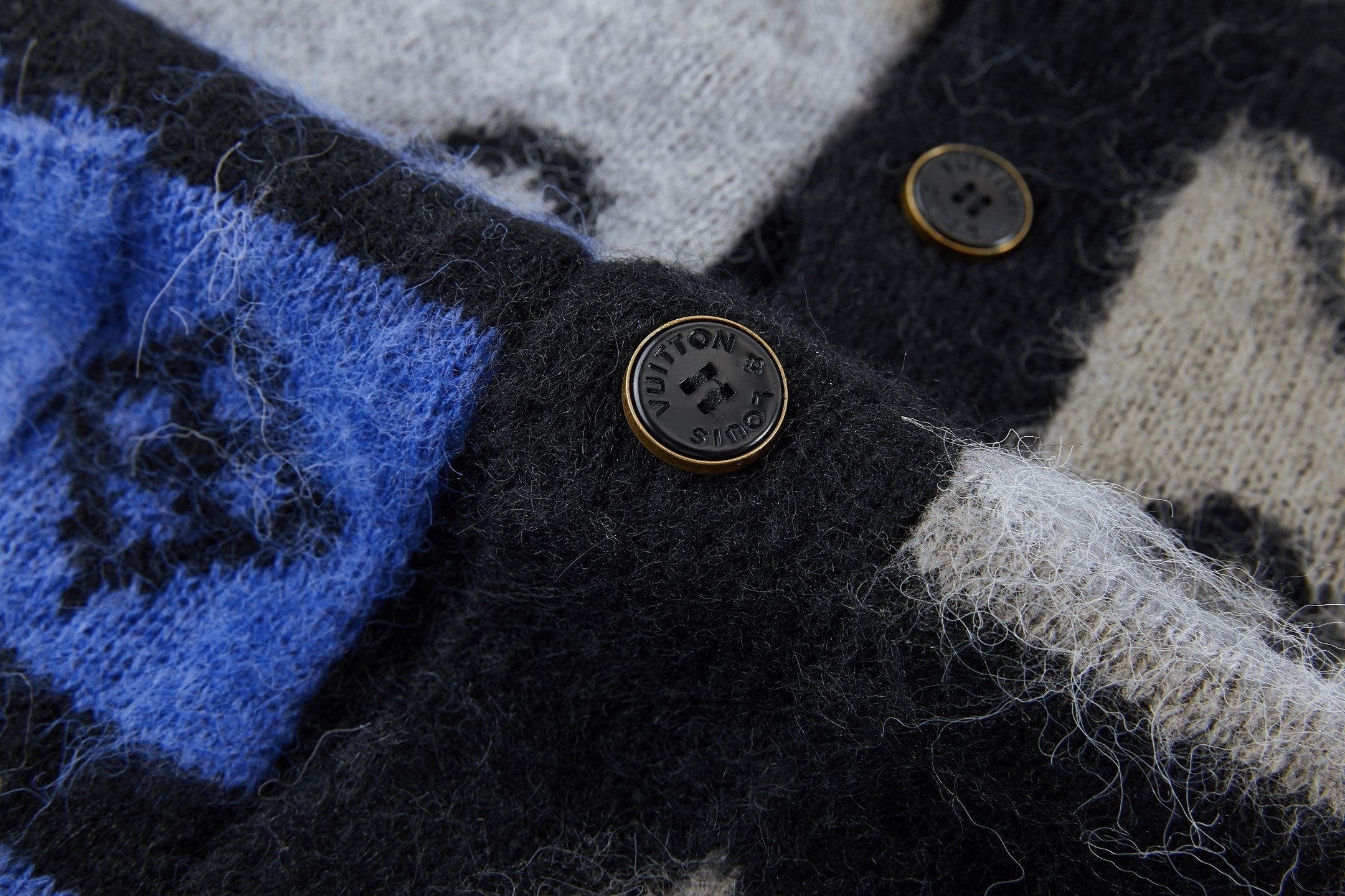 Louis Vuitton Mohair Knit Jacquard Cardigan