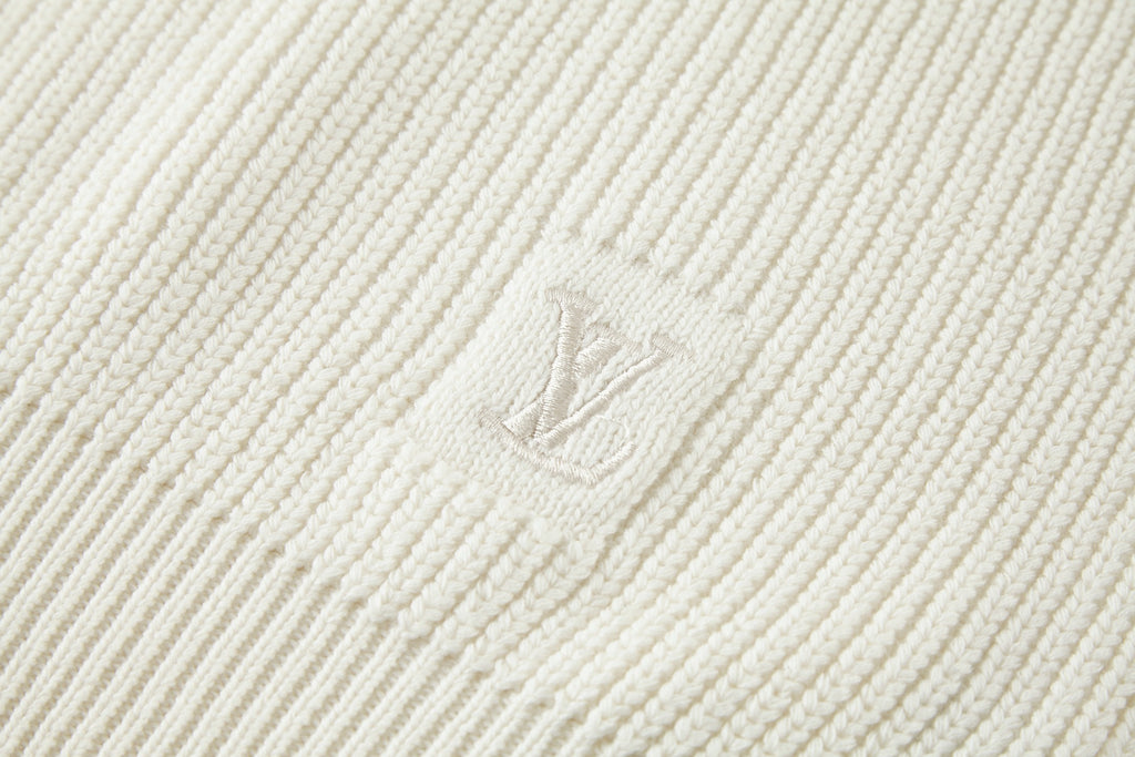 Louis Vuitton Embroidered Logo Knitted Sweatshirt