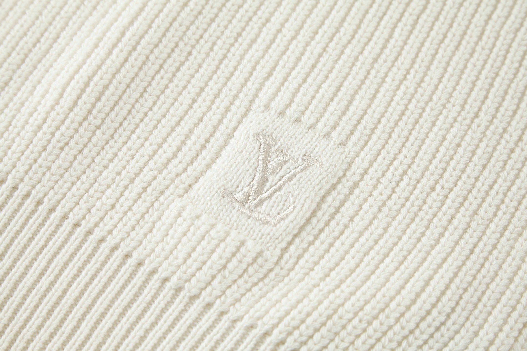 Louis Vuitton Embroidered Logo Knitted Sweatshirt