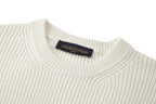 Louis Vuitton Embroidered Logo Knitted Sweatshirt