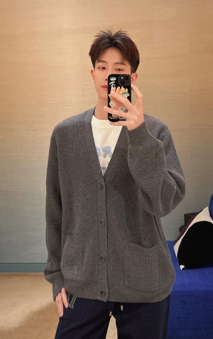 Louis Vuitton Embroidered Logo Knitted Sweater