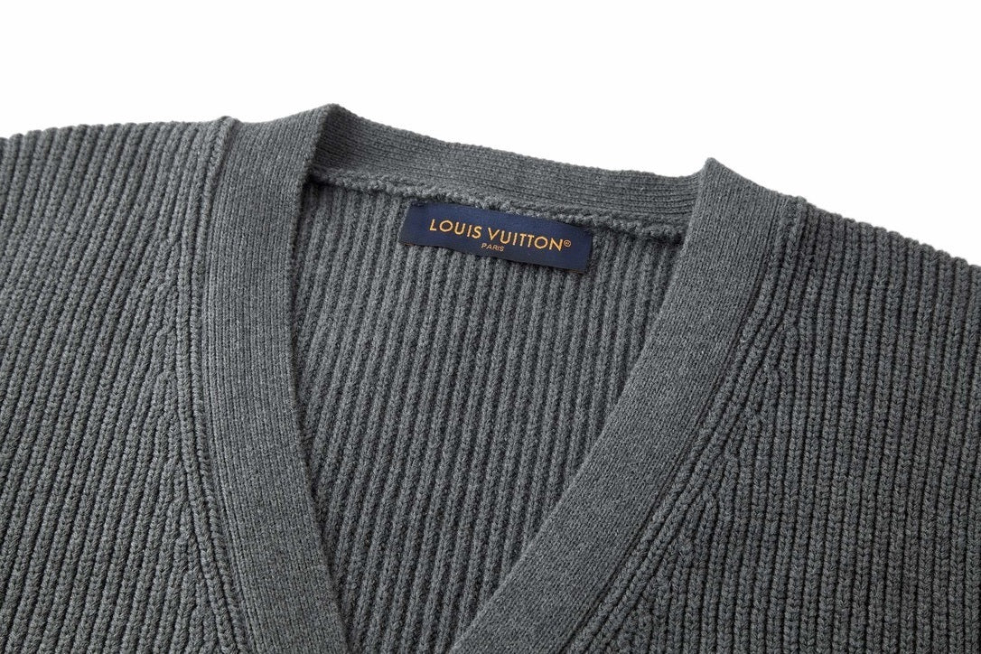 Louis Vuitton Embroidered Logo Knitted Sweater