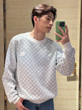 Louis Vuitton Round Neck Gradient Pattern Wool Sweatshirt